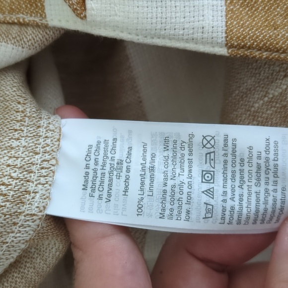 NWT! J crew High tie waist wide leg linen pants. Size 16. - Picture 9 of 9